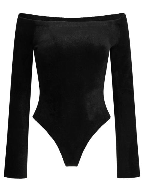Alaïa Alaïa Velvet Shaping Bodysuit Black