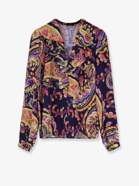 Etro Etro Multicolor Viscose Shirt