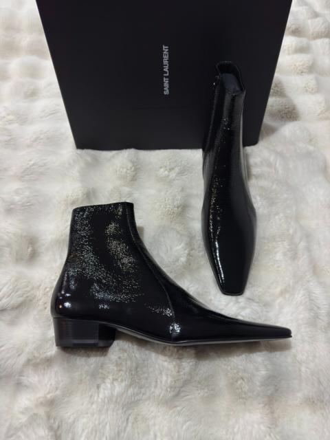 SAINT LAURENT Brand new Saint Laurent (SLP) "Rainer" ruched boots (runway model)
