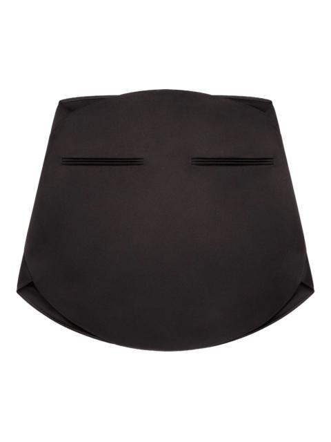 courrèges Circle Satin Mini Skirt