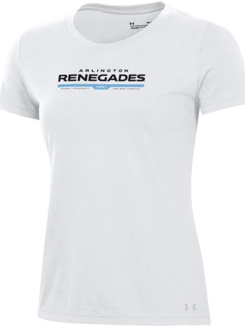 Under Armour Under Armour Women's UFL Arlington Renegades Wordmark Logo White T-Shirt