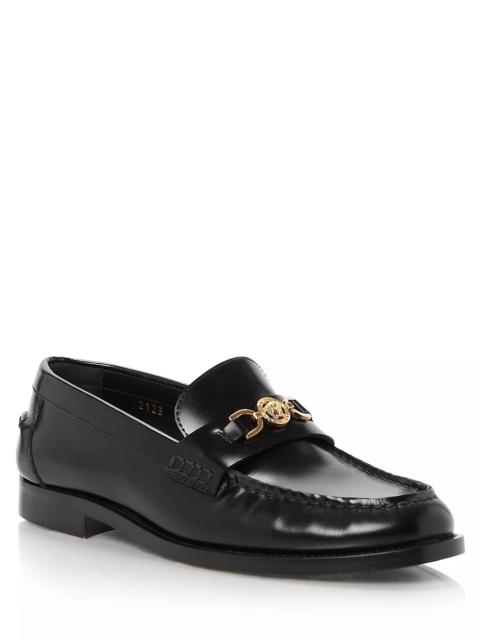 VERSACE Women's Slip On Embellished Loafer Flats