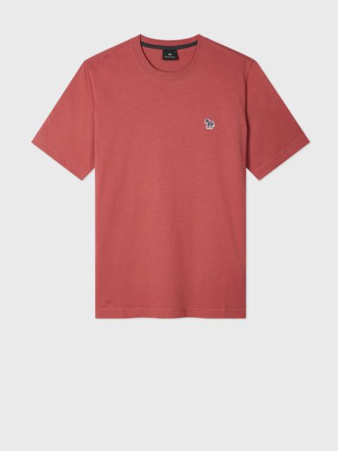 Paul Smith Soft Pink Organic Cotton Zebra Logo T-Shirt