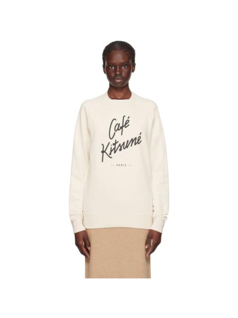 Maison Kitsuné Off-White 'Café Kitsuné' Sweatshirt