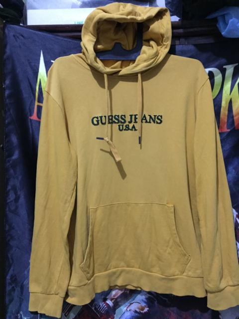 Vintage Guess USA Spellout Logo Embroidery Hoodie