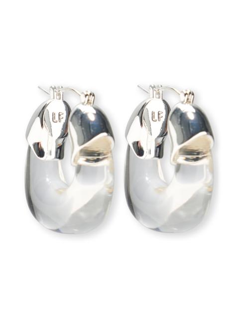 LIZZIE FORTUNATO Lizzie Fortunato Mini Organic Hoop Earrings in Silver at Nordstrom