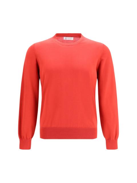 Brunello Cucinelli Brunello Cucinelli Cotton Sweater Fragola Nebbia