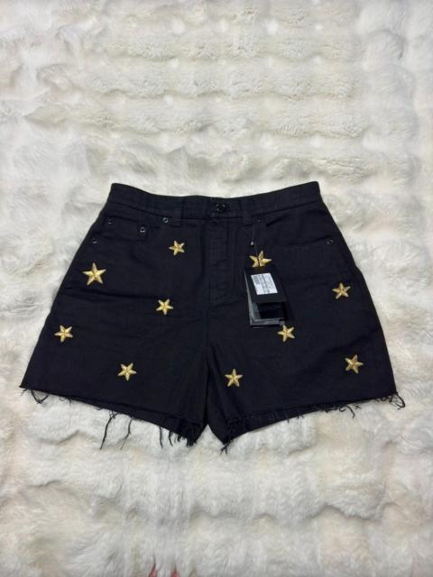 SAINT LAURENT Saint Laurent (YSL) Women's New Star-Embroidered Denim Shorts