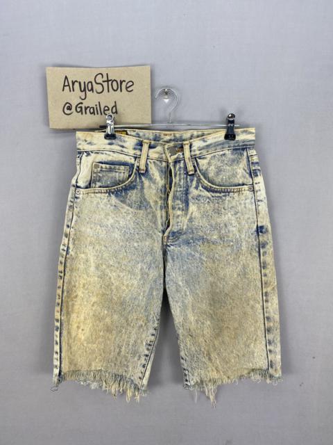 Vintage 90’s Edwin Acidwash Distressed Denim Short Pants