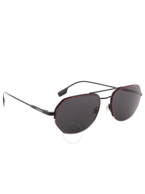 Burberry Burberry Henry Dark Grey Navigator Men's Sunglasses BE3140 100187 57