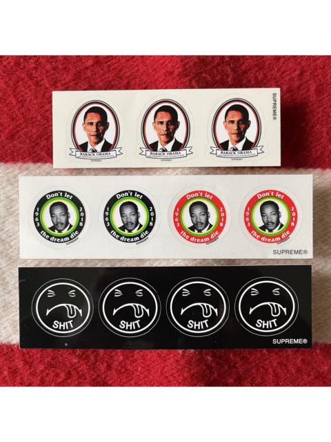 Supreme Sticker Pack - MLK Jr, Obama & SHIT mini set sticker