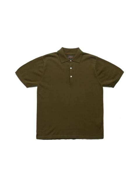 BEAMS PLUS Knit Polo 12G - Green