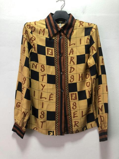 FENDI Vintage Fendi Silk Shirt Blouse Italy Made