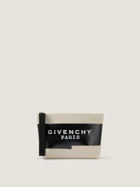 Givenchy GIVENCHY TAPE POUCH IN CANVAS