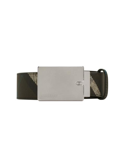checked reversible belt