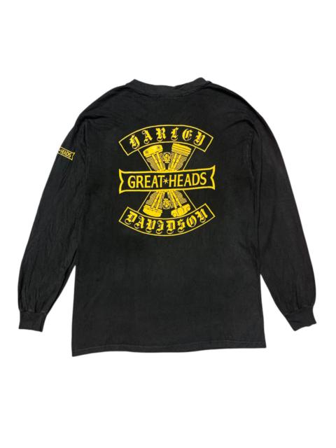 VINTAGE 90’s HARLEY DAVIDSON GREAT HEADS LONGSLEEVE