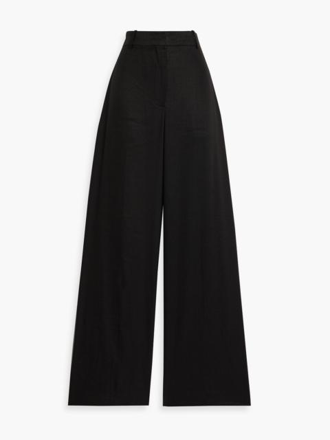 Theory Linen-blend twill wide-leg pants