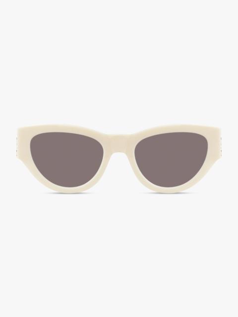 SAINT LAURENT SL M94 CAT EYE MONOGRAMME SUNGLASSES | IVORY