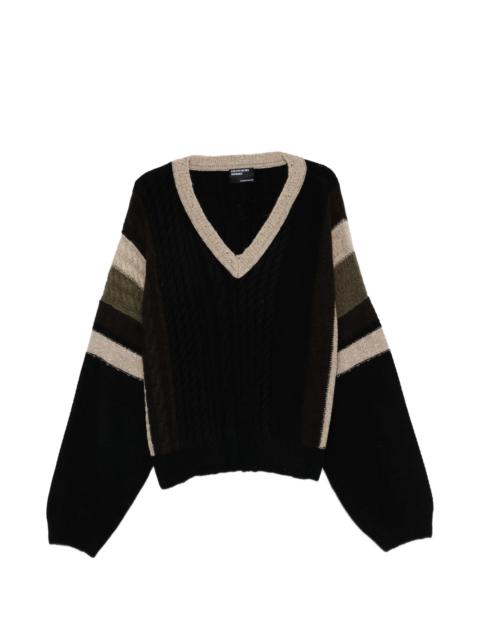 Enfants Riches Déprimés Enfants Riches Déprimés V-neck Cable-knit Sweater