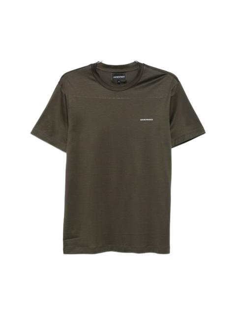 EMPORIO ARMANI Logo cotton blend t-shirt