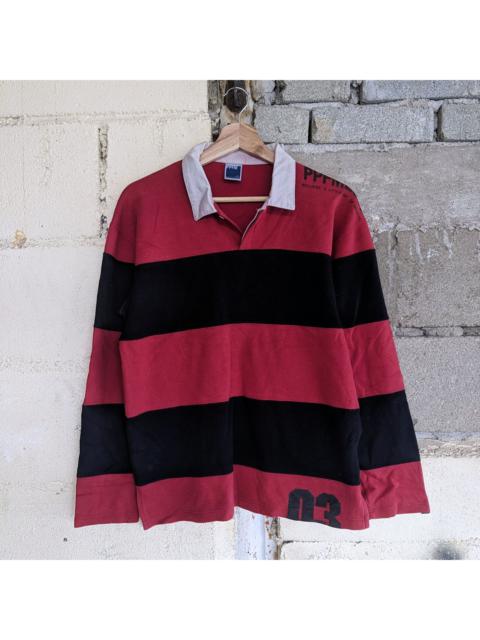 Other Designers Japanese Brand - Vintage PPFM Stripe Sweatshirt With Collar