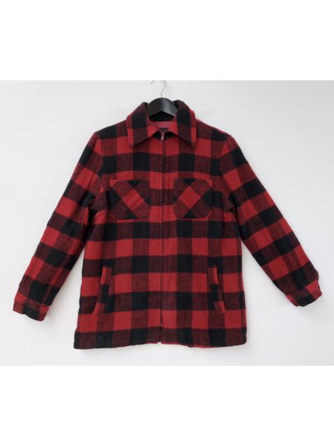 Other Designers Japanese Brand - ECL FOUR POCKET ZIP UP CHECK WOOL JACKET