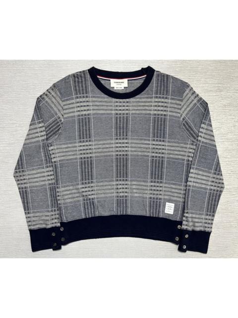Thom Browne Thom Browne - 4 Bar Tartan Plaid Crewneck Sweatshirt
