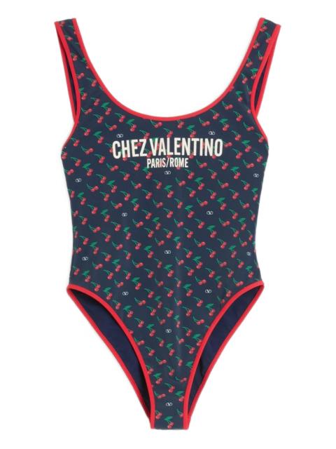 Valentino cherry-print swimsuit