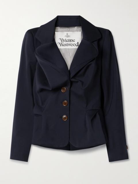 Vivienne Westwood Gathered Wool-twill Peplum Jacket