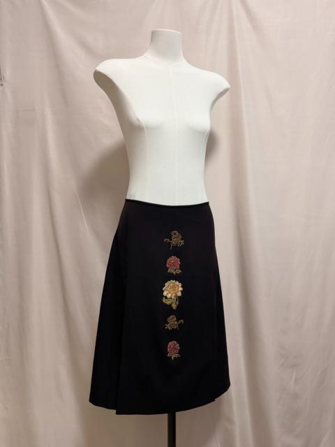 Other Designers Vivienne Tam Embroidered Skirt