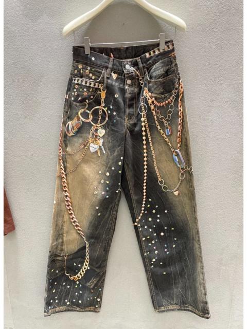 Acne Studios Acne Studios 1981 Black Gold 3D Printed Jeans