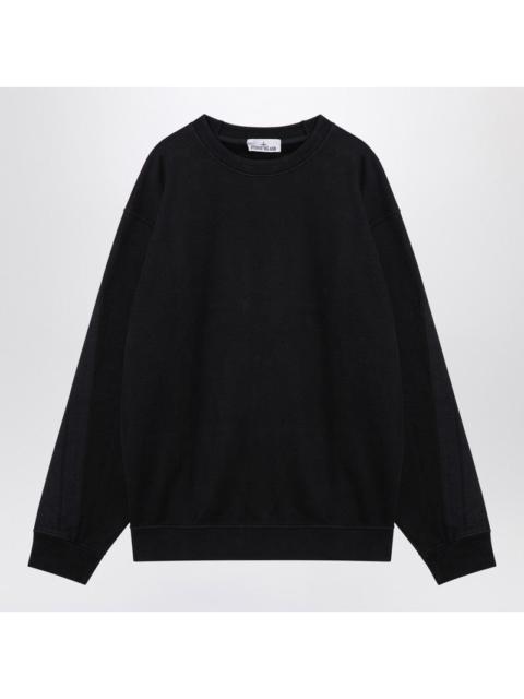 Stone Island Stone Island Black Cotton Crewneck Sweatshirt Men