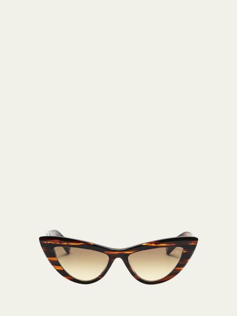 Balmain Gradient Acetate & Titanium Cat-Eye Sunglasses