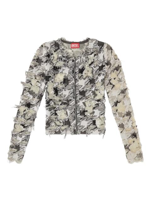 Diesel Diesel Women Houndstooth Jacquard Cardigan