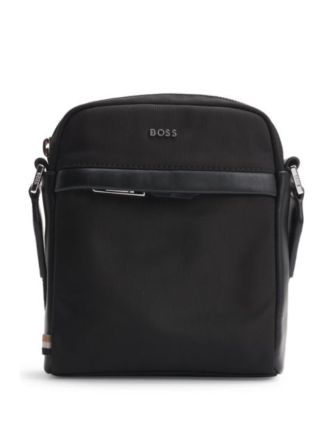 BOSS REPORTER BAG WITH LOGO LETTERING AND DETACHABLE STRAP