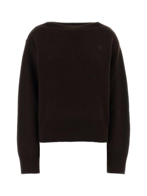 GUCCI Gucci Women Chocolate Wool Blend Oversize Sweater