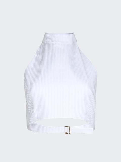 Alaïa Plastron Top Blanc