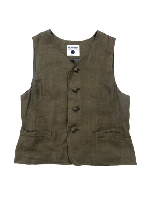 Other Designers Vintage Plantation 1996 S/S Hemp Vest Issey Miyake