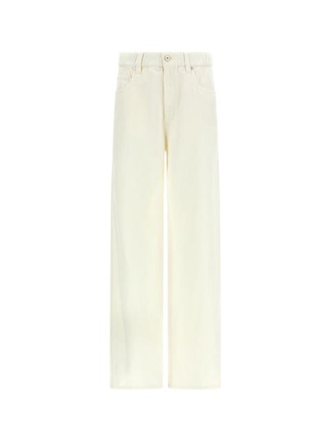 Brunello Cucinelli Cotton and linen blend trousers