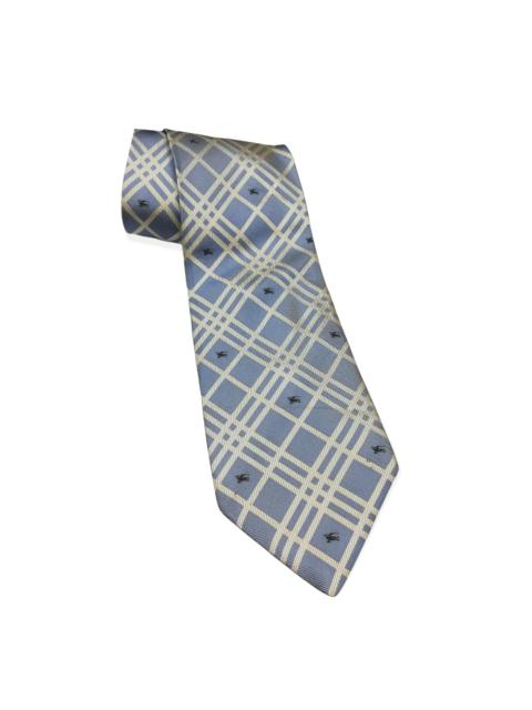 Burberry London Blue Plaids Classic Mens Silk Necktie