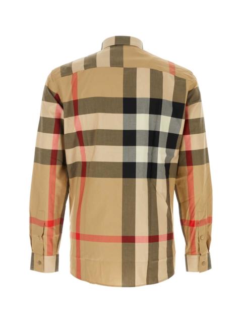 Burberry Burberry Men Embroidered Poplin Shirt