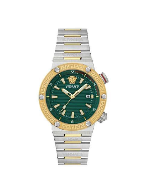 VERSACE Versace Greca Logo Quartz Green Dial Men's Watch VE8G00524