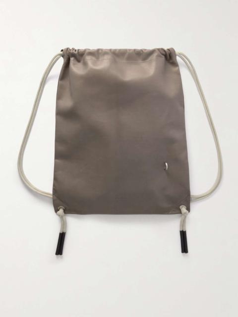 Embellished Leather Drawstring Backpack