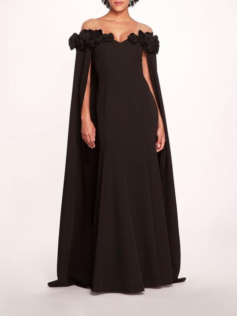 Marchesa OFF SHOULDER ILLUSION GOWN