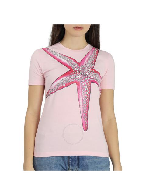 Versace Ladies Starfish Printed T-Shirt, Brand