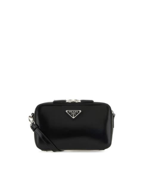 Prada Prada Black Leather Brique Crossbody Bag