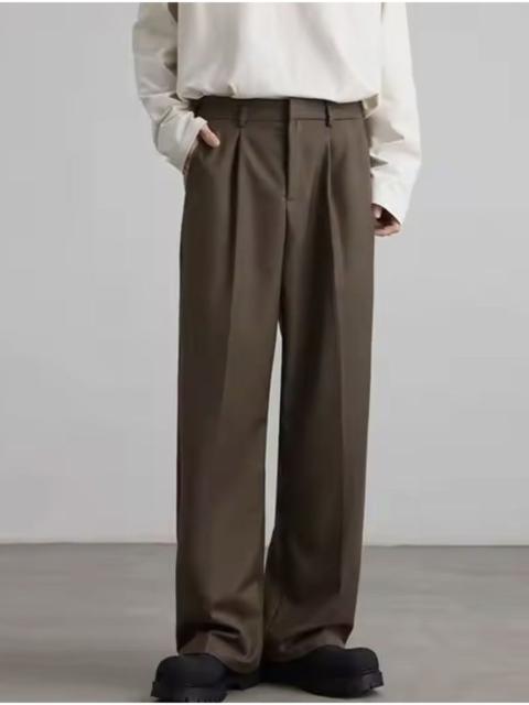 Other Designers Vintage - High Waist Straight Wide Leg Pleated Pants / Trousers