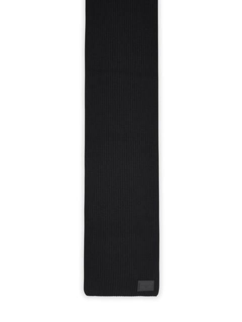 Dolce & Gabbana Dolce & Gabbana 'Dg' Patch Scarf In Black Cashmere Men