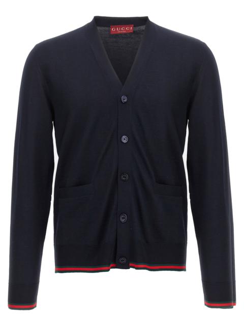 GUCCI Gucci Men Web Ribbon Cardigan