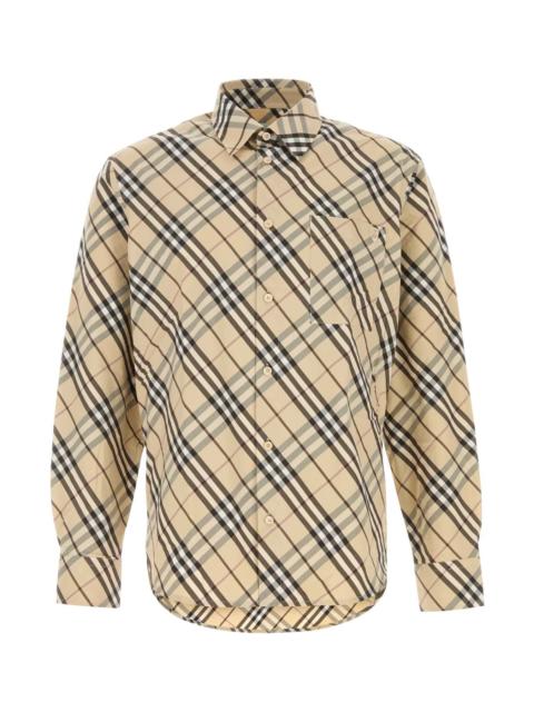 Burberry Burberry Men Embroidered Poplin Shirt